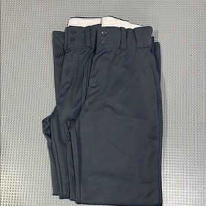 2 Pairs Alleson Baseball Pants – Adult Small – Dark Gray – NWOT